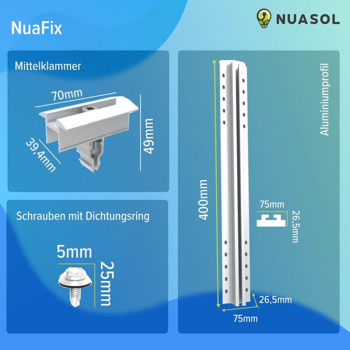 Image du produit Nuasol Support de panneau solaire (Matériel de montage du système solaire)