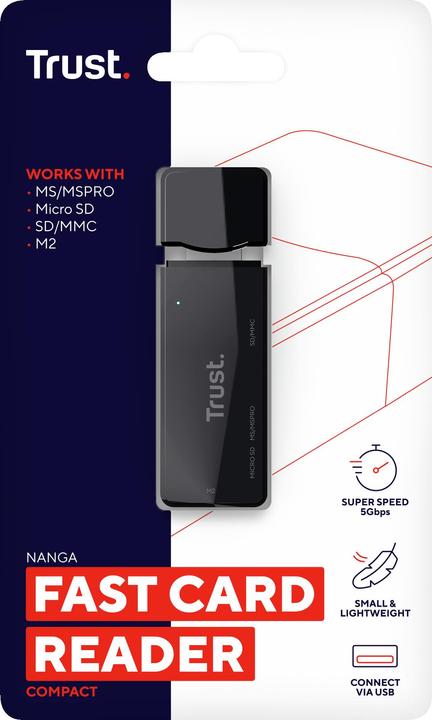 Immagine prodotto Trust Lettore di schede USB3 Stick (USB 3.0)