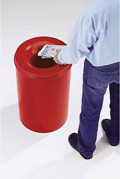 Actual product image Vepa Bins Waste paper bin, self-extinguishing, capacity 30 l, stainless steel body. (30 l)