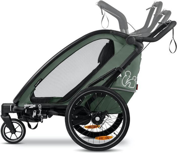 Produktbild Hauck 3in1 Fahrradanhänger Bike N Walk Duo für
