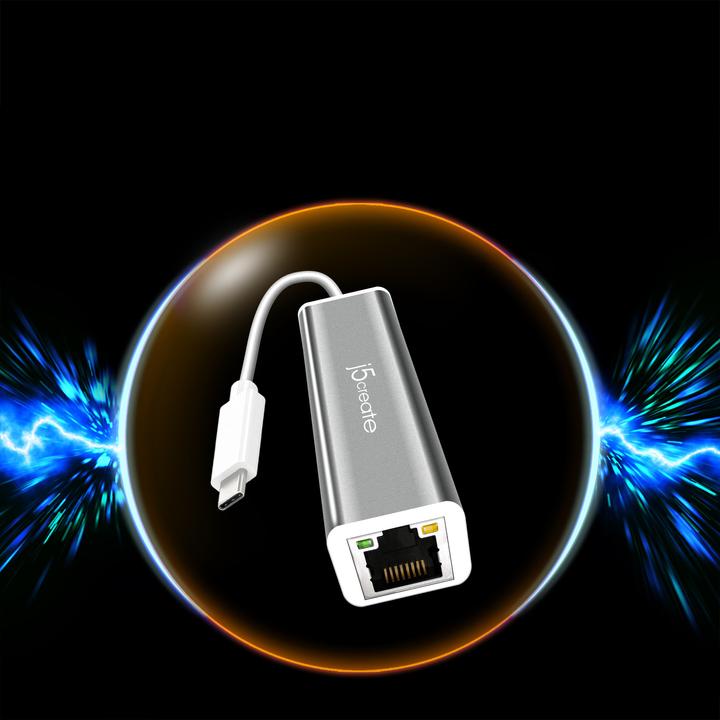 Immagine prodotto j5Create Da USB-C A Gigabit Ethernet (USB-C, RJ45 (1x))