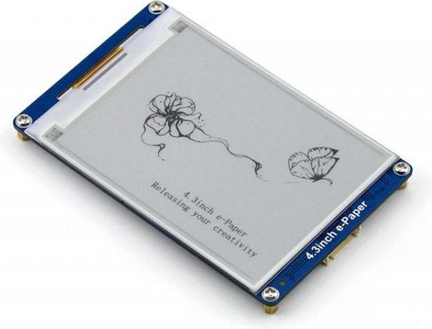 Actual product image WaveShare 800x600 4.3inch e-Ink UART Display