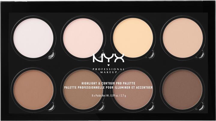 NYX Professional Make-Up Highlight and Contour Pro (1 Powder, Highlighter, 22 g)