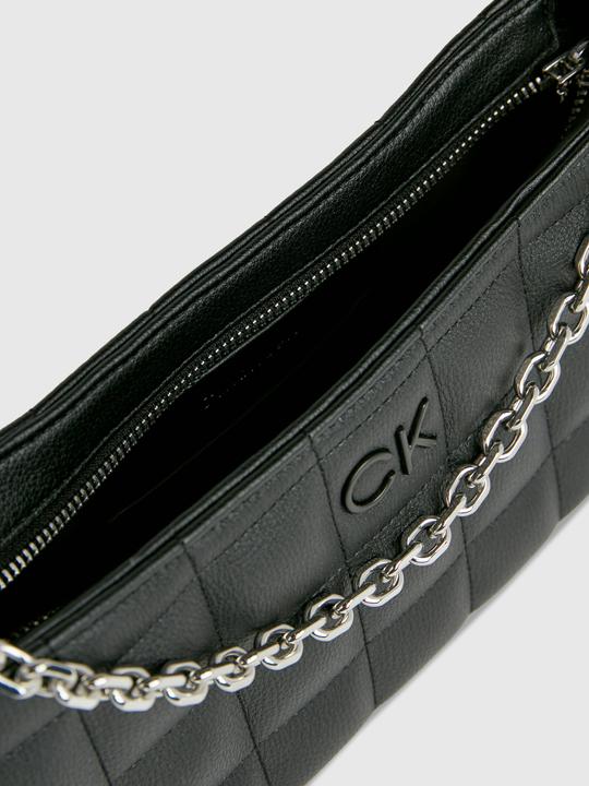 Actual product image Calvin Klein Square Quilt Chain Elongated Bag