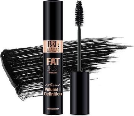 Produktbild BEL London Fat Brush Volumizing and Lengthening Mascara - Black for Defined, Thick, and Curled Lashes - Premium (Schwarz)