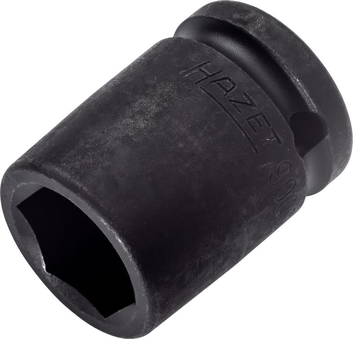 Actual product image HAZET Impact socket ∙ hexagon 900S-19 ∙ Square, hollow 12.5 mm (1/2 inch) ∙ Outside hexagon tractio… (19 mm)