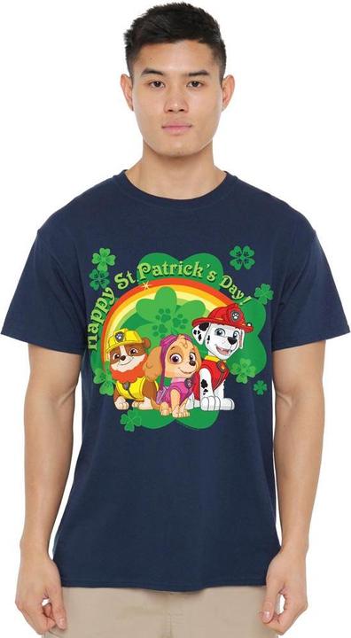Actual product image Paw Patrol Mens Team St Patricks Day T-Shirt (L)