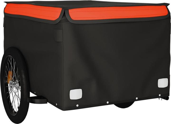 Produktbild VidaXL Lastenanhänger Schwarz und Orange 45 kg Eisen, Farbe