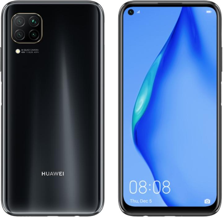 Actual product image Huawei P40 Lite (128 GB, Midnight Black, 6.40", Hybrid Dual SIM, 48 Mpx, 4G)