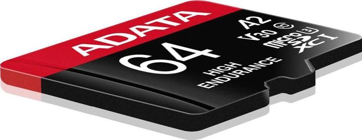 Image du produit Adata Carte microSDXC haute endurance 64 Go (64 Go, microSDXC, U3, UHS-I)