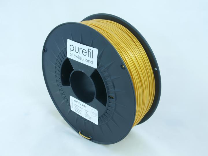 Produktbild Purefil Filament (bioTEC, 1.75 mm, 1000 g, Gold)