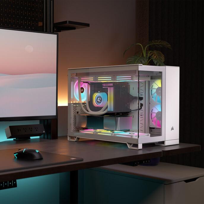 Actual product image Corsair Case iCUE 2500X RGB Midi TG white (mATX)