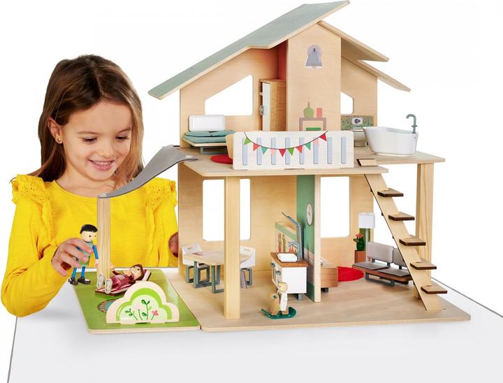Produktbild Eichhorn Puppenhaus mit Möbeln