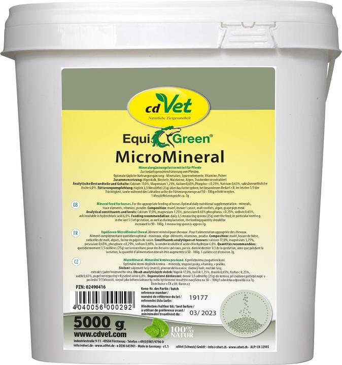 Immagine prodotto cdVet EquiGreen MicroMineral (1 x, 1000 g)