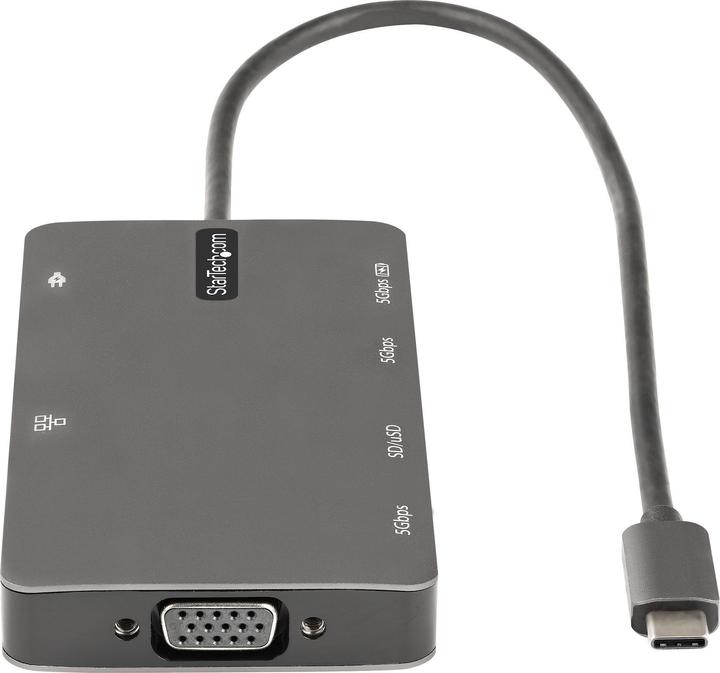 Produktbild StarTech com DKT30CHVSDPD, Verkabelt, USB 3.2 Gen 1 (3.1 Gen 1) Type-C, 100 W, 10,100,1000 Mbit/s, I (USB-C, 2 Ports)