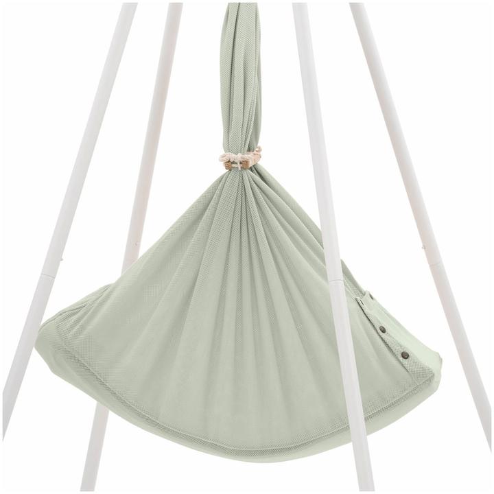 Actual product image Nonomo Federwiege mit Move anthrazit und Tipi weiss