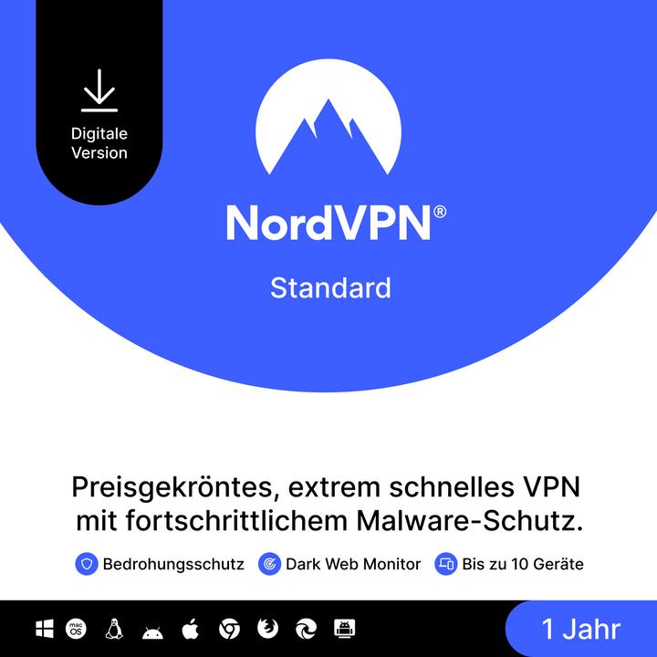 Actual product image NordVPN Standard (6 User, 12 months)