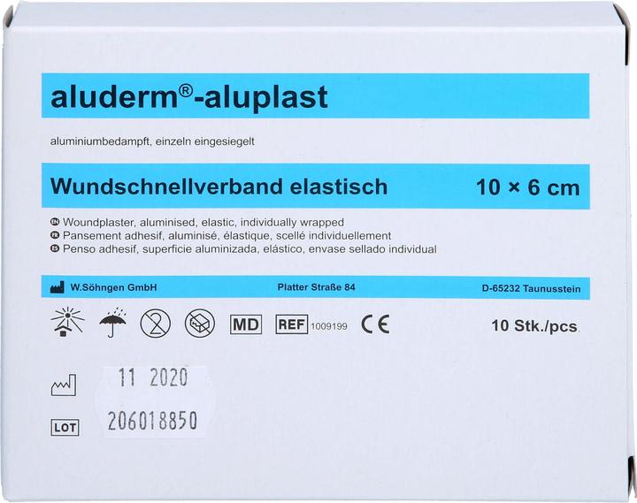 Aluderm aluplast elastisch 1 m x 6 cm Wundauflage, 1 St. Pflaster (1 x)