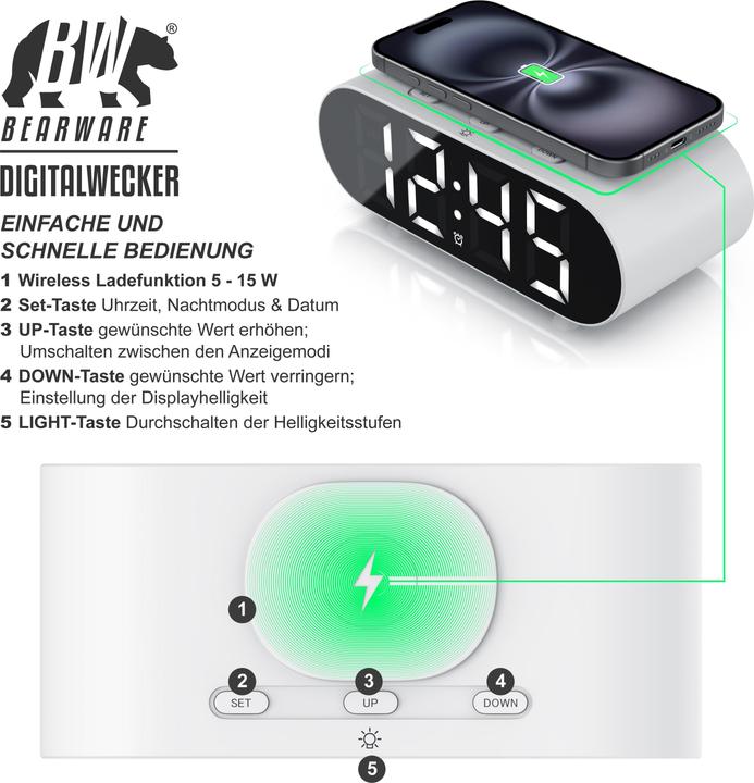 Image du produit Bearware Réveil radio