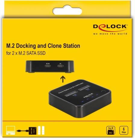 Actual product image Delock Docking and cloning station USB-C - 2x M.2 SATA