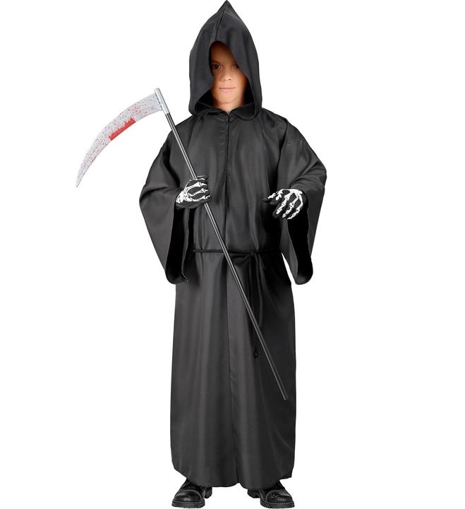 Image du produit Widmann Costume pour enfants Robe squelette avec capuche, ceinture (128)