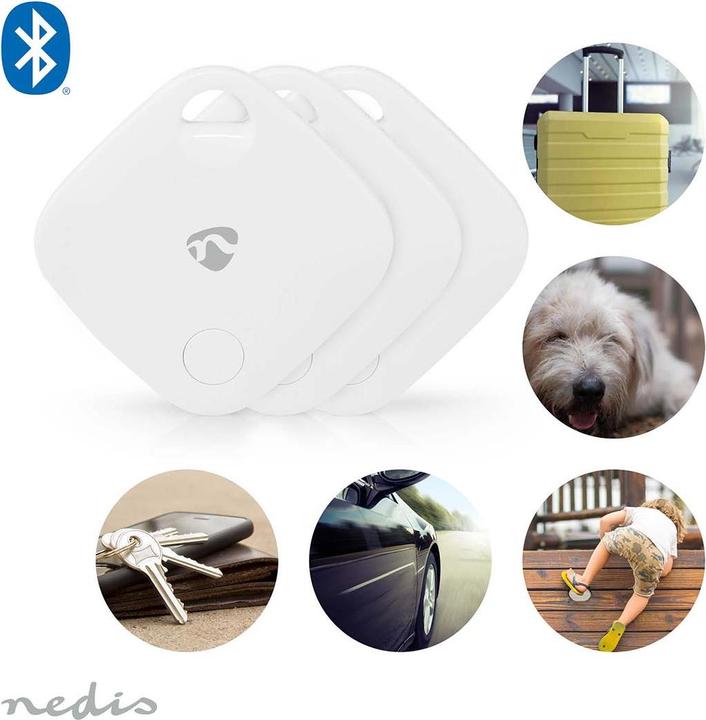 Produktbild Nedis Schlüssel-Finder | Batteriebetrieben | 3x CR2032 | Batterien enthalten | Bluetooth® version: 5 (iOS)