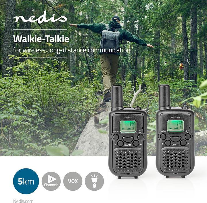 Image du produit Nedis WLTK0500BK - vysílačka, 5 km, 2 ks (5 km)