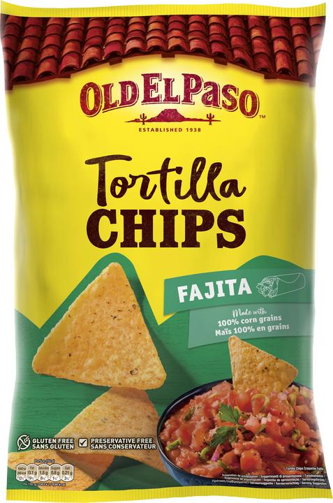 Produktbild Old El Paso Tortilla Chips Fajita 185 g (195 g)