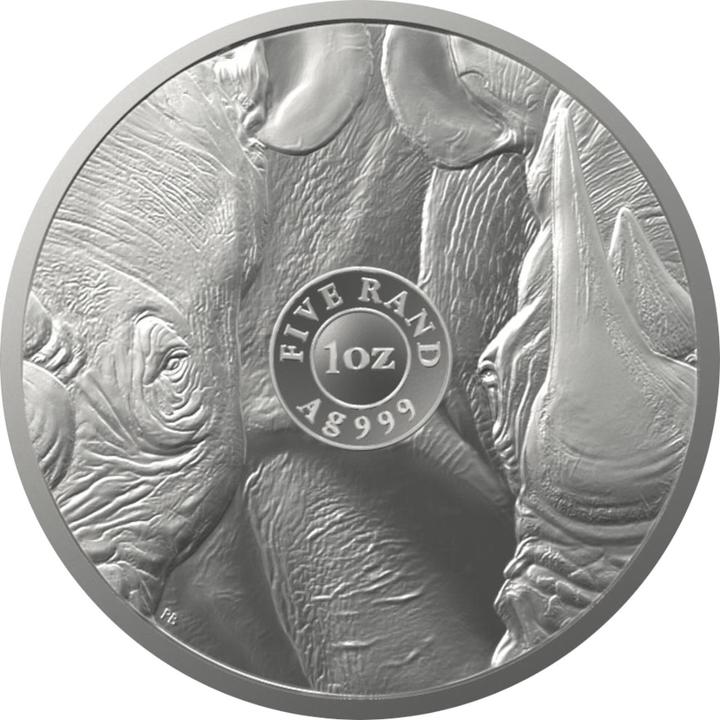 Produktbild South African Mint Silber Nashorn 1 oz - Big Five Serie II - 2022 (999, 2022)