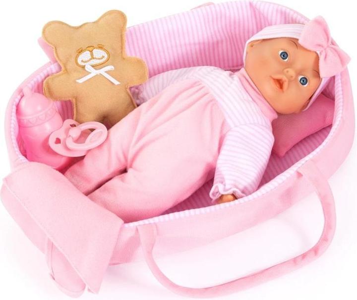 Productafbeelding No Name BAYER Babypop 28cm+Draagzak 92866AR 18439