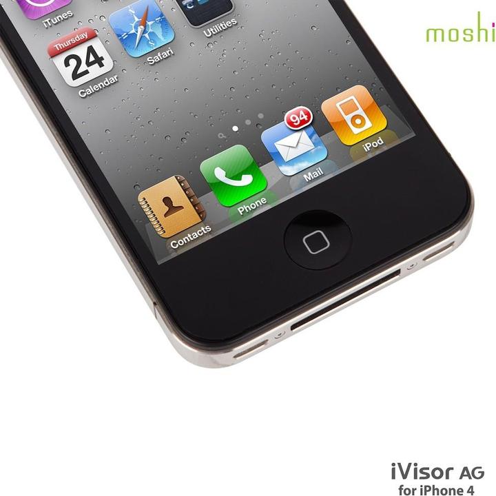 Actual product image Moshi iVisor AG Screen Protector for iPhone 4/4S (1 Piece, Apple iPhone 4, Apple iPhone 4s)