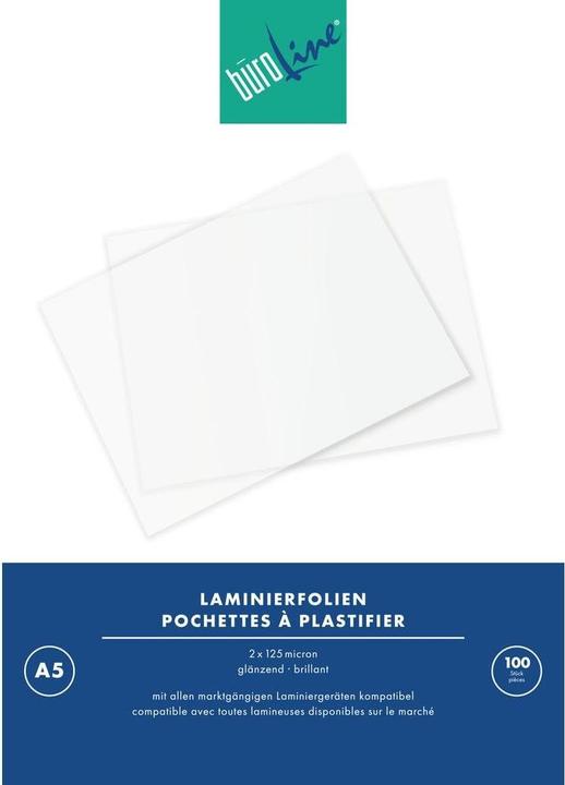Produktbild BüroLine Laminier-Folien (A5, 100 Stück, 125 µm)
