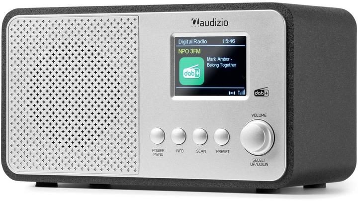 Produktbild Audizio DAB+ Radio Avio Silber, Radio Tuner: FM, DAB+ (DAB+, FM, Bluetooth)