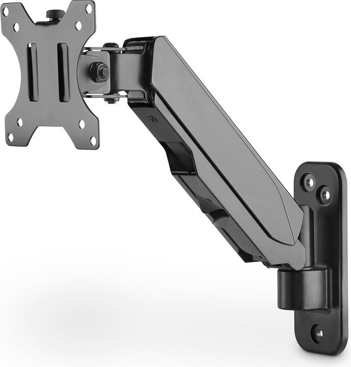Digitus Supporto universale per monitor singolo con molla a gas, montaggio a parete (Muro, 32")
