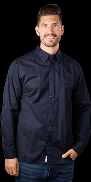 Actual product image Tommy Hilfiger Core Flex Poplin Shirt Regular Fit Desert Sky (S)
