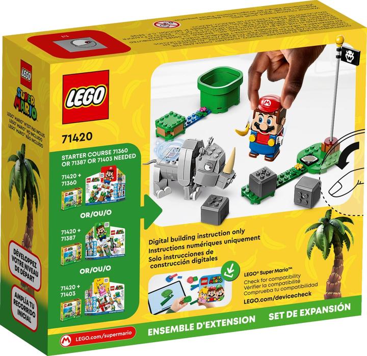 Actual product image LEGO Rambi the Rhino - Extension Set (71420, LEGO Super Mario)