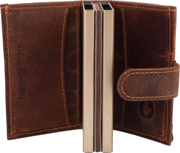 Actual product image Greenburry Vintage Geldbörse RFID Schutz Leder 8 cm