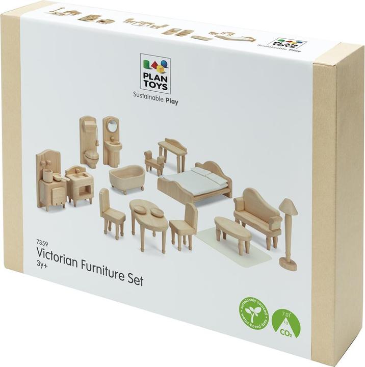 Produktbild Plantoys Houten Speelgoed Victoriaanse meubelset
