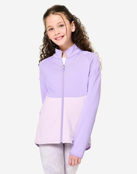 Immagine prodotto Decathlon Trainingsjacke Mädchen tailliert - helllila/dunkellila (122)