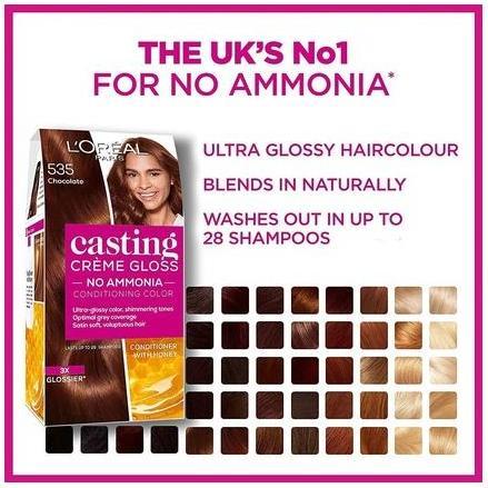 Image du produit L'Oréal Paris Casting Creme Gloss Coloring cream no. 518 Nut Mochaccino 1op. (518)