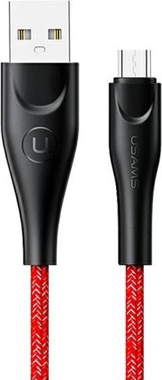 Produktbild Usams Kabel pleciony U41 microUSB 2m 2A czerwony/red SJ396USB02 (US-SJ396) Fast Charge (2 m, USB 3.0)
