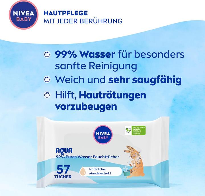 Produktbild NIVEA AQUA Feuchttücher (57 Stück)