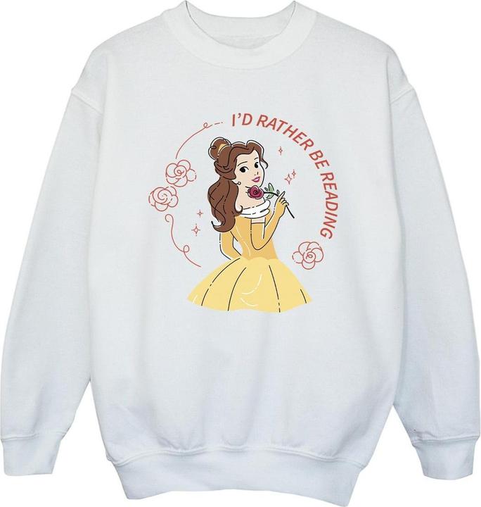 Disney Beauty And The Beast I'd Rather Be Reading Sweatshirt Mädchen