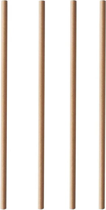 Papstar 100 Strohhalme pure braun (100 x)