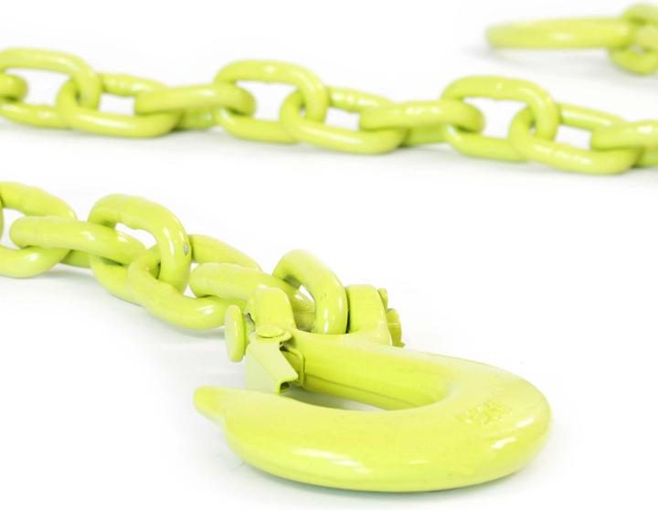 Produktbild XPOtool Forstkette Rückekette rund 1,65m x 8mm Aufhängeglied Sicherheitshaken