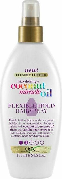 Actual product image Ogx COCONUT MIRACLE OIL Hairspray for flexible hold 177 ml (177 ml)