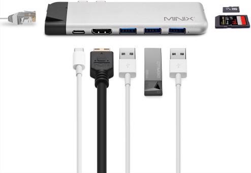 Actual product image Minix NEO C-D Pro USB-C Multiport Adapter (USB-C, USB-A)