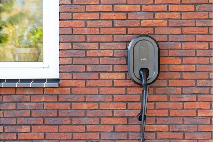 Immagine prodotto Ratio Electric Stazione di ricarica Smart 11 - 22 kW, Tipo 2, WLAN/LAN/BT, 7,5 m (Tipo 2, 22 kW, 32 A, Cablato fisso)