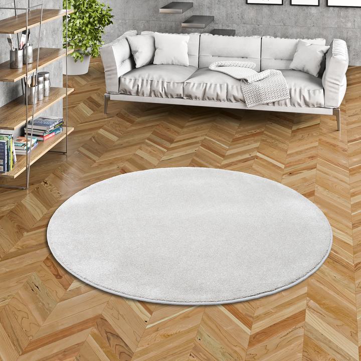 Produktbild Snapstyle Hochflor Luxus Velours Teppich Touch (Ø 133 cm)