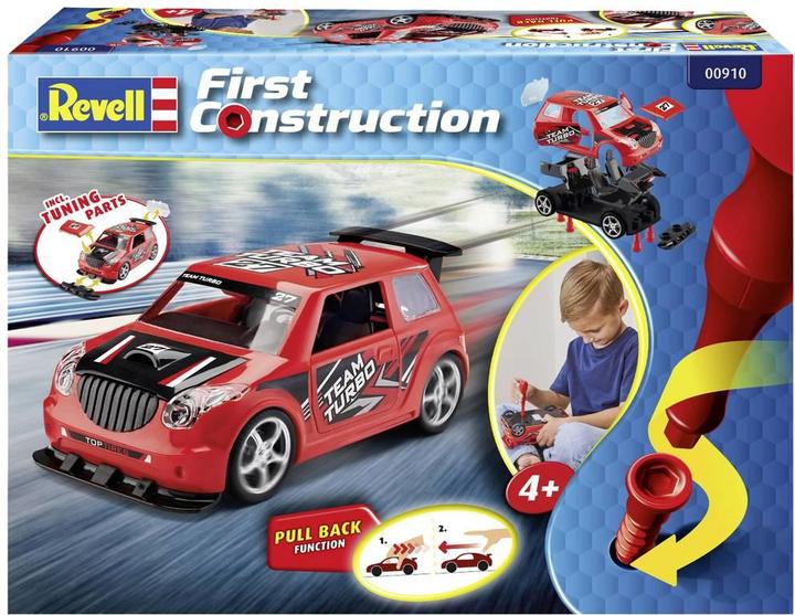 Actual product image Revell Rally Car with pullback motor, red